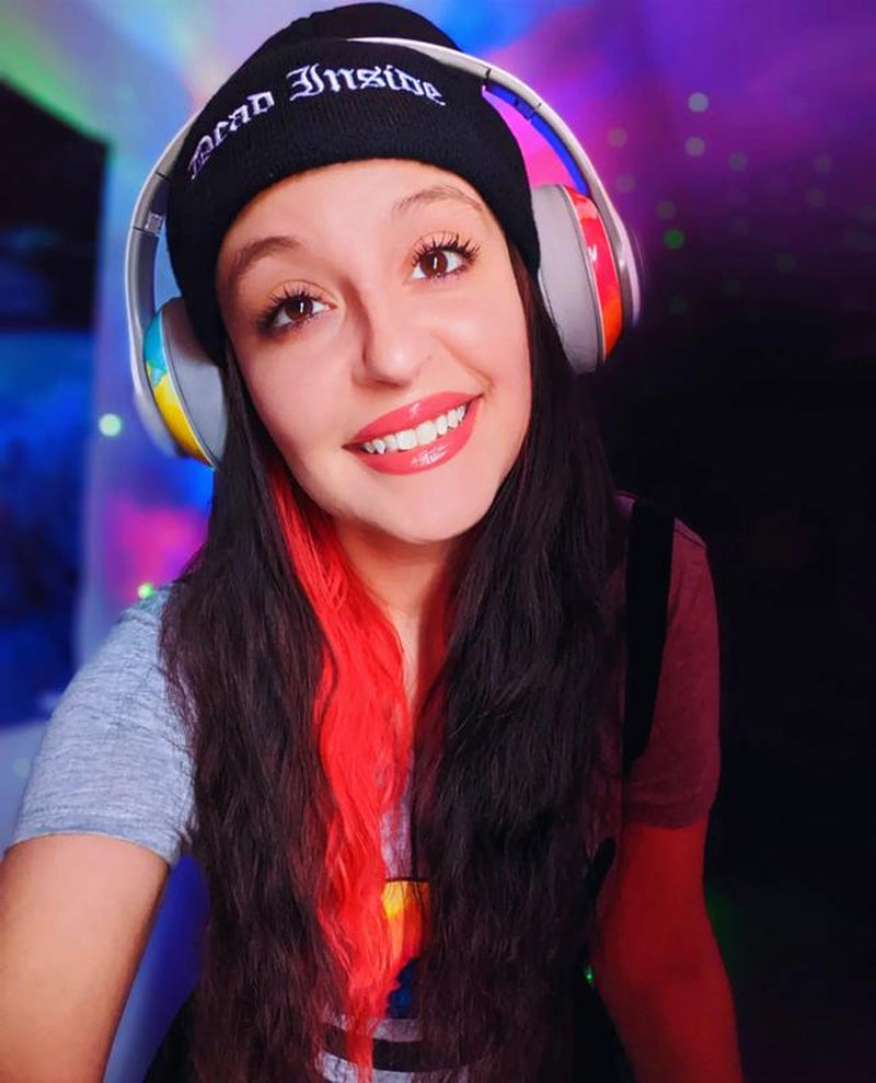 Vizliter Bluetooth Headphones, TWS Deep Bass Wireless Over-Ear Headset 5.3 with Built-In Mic LED Lights, Noise Cancelling Prismatic Audio Earphones