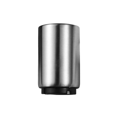 Premium Beer Bottle Opener (Silver), 1 PC Stainless Steel Automatic Push down No Damage Quick to Open Small Portable Bottle Cap Openers for Home Bars Picnic Camping Hiking