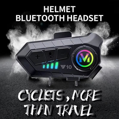 Y10 Motorcycle Helmet Bluetooth Headset 1000Mah Super Long Standby Wireless Hands-Free Waterproof Motorbike Earphone