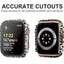 Men Women Pc+Tempered Glass Integrated Case, 12Pcs/Set Anti-Drop Casual Protective Cover, Smartwatch Case for Apple Watch 38/40/41/42/44/45/46/49Mm, Intelligent Watch Case Accessories for Iwatch Series Ultra/Se/10/9/8/7/6/5/4/3/2/1 (Without Watch)