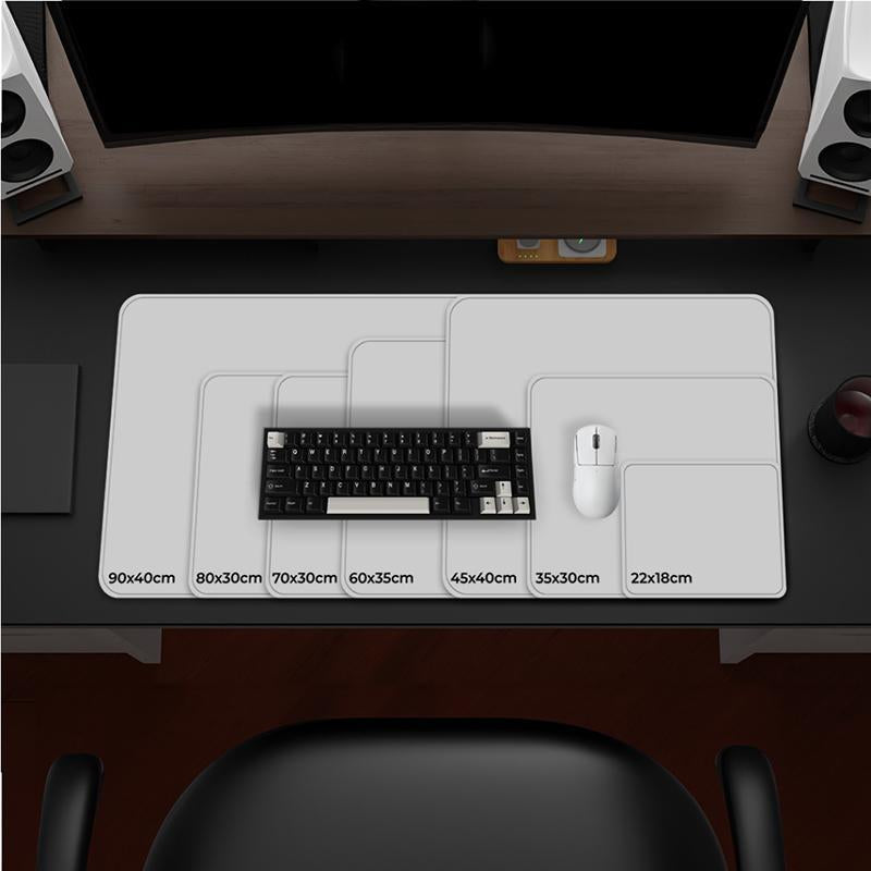 Line Pattern Cozy Gaming Mouse Pad, Large Size Mouse & Keyboard Mat with Stitched Edge, Non-Slip Desk Mat for Home Office