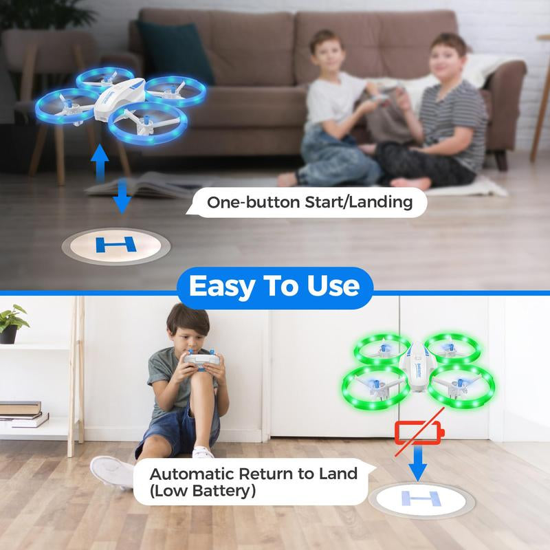 FPV Drone with 1080P Adjustable Camera – Wifi Real-Time Transmission, Remote & App Control, Trajectory Flight, 2 Batteries – Perfect for Kids, Adults & Beginners