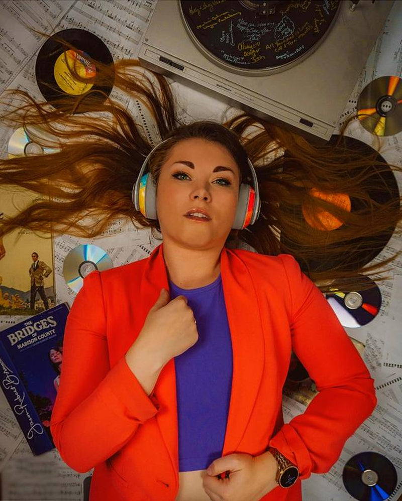 Vizliter Bluetooth Headphones, TWS Deep Bass Wireless Over-Ear Headset 5.3 with Built-In Mic LED Lights, Noise Cancelling Prismatic Audio Earphones