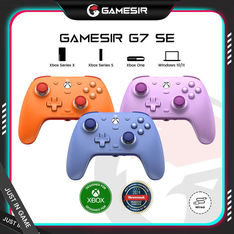 Gamesir G7 SE Multi-Color Wired Controller, Precision Gamepad for Xbox Series X|S, Xbox One & Windows 10/11 with Hall Effect Joysticks