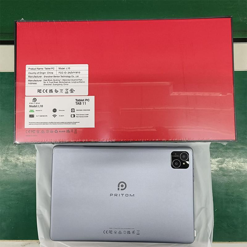 10.1 Inch Android Tablet, USB Charging Large Storage Entertainment Office Dual Channel Speaker with BT Keyboard & Mouse, Office Equipment