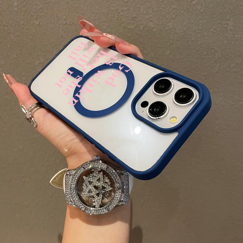 Premium Magnetic Case for Iphone11/12/13/14/15/16/Promax Bible Texts | Magsafe Ready, Anti-Fall, and Ultra-Thin Design | Perfect for Everyday Use Springtok Aesthetic Pattern Design Magsafe Magnetic Luxury Case Fashion Floral