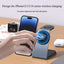 3-In-1 Magnetic Wireless Charger Stand, 15W Aluminum Alloy Magsafe Charging Station for Iphone 15/14/13/12 Series, Airpods 3/Pro/2, Iwatch Ultra/8/7/ 6/SE/5/4/3/2 Devices Durable Cellphone