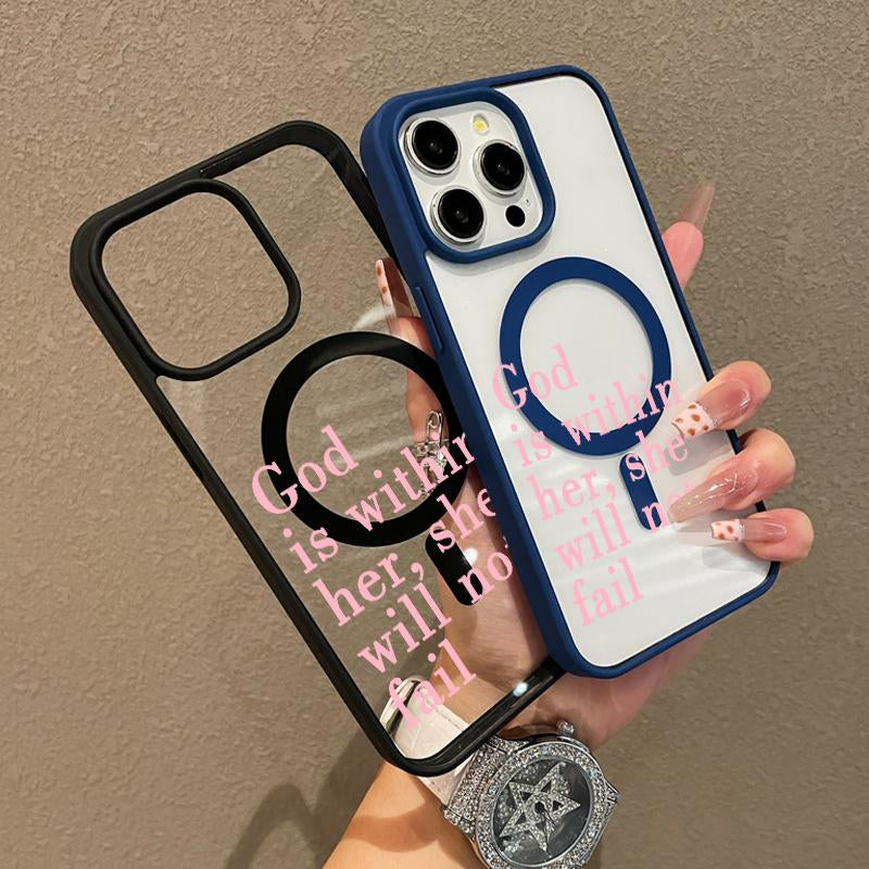 Premium Magnetic Case for Iphone11/12/13/14/15/16/Promax Bible Texts | Magsafe Ready, Anti-Fall, and Ultra-Thin Design | Perfect for Everyday Use Springtok Aesthetic Pattern Design Magsafe Magnetic Luxury Case Fashion Floral