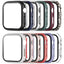 Men Women Pc+Tempered Glass Integrated Case, 12Pcs/Set Anti-Drop Casual Protective Cover, Smartwatch Case for Apple Watch 38/40/41/42/44/45/46/49Mm, Intelligent Watch Case Accessories for Iwatch Series Ultra/Se/10/9/8/7/6/5/4/3/2/1 (Without Watch)