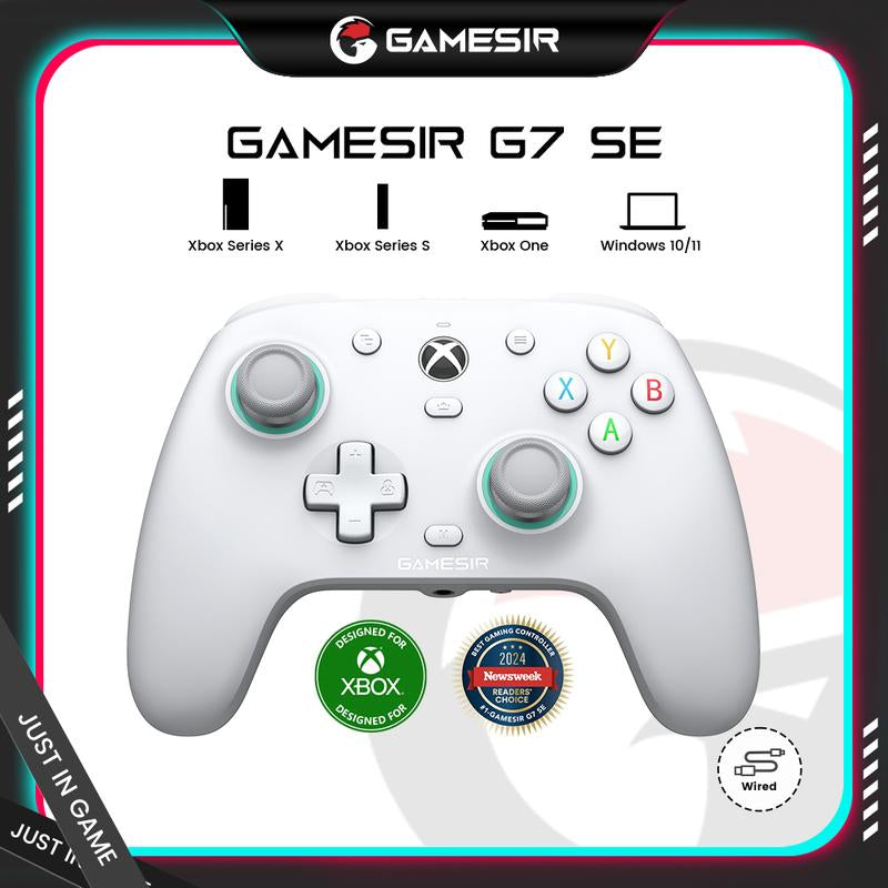 Gamesir G7 SE Wired Controller for Xbox Series X|S, Xbox One & Windows 10/11, Plug and Play Gaming Gamepad with Hall Effect Joysticks/Hall Trigger, 3.5Mm Audio Jack