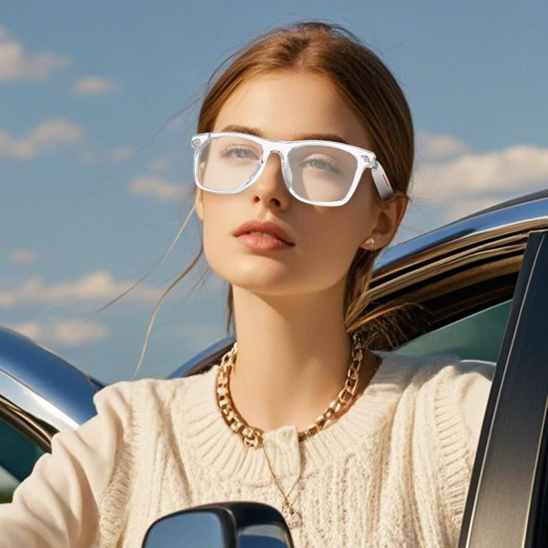 Smart Glasses with High-Quality Sound, Voice Calling, Bluetooth-Compatible Fast Pairing, Large Battery Capacity, Long-Lasting, Perfect Gift
