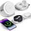 3-In-1 Hicober Wireless Charging Station, Magnetic Portable Charger Dock 18W for Iphone 15/Pro/Max/Plus, Iphone 14/13/12, Compatible with Apple Watch Series 9/Ultra 1, 2 and Airpods, Ideal for Travel and Holiday Presents